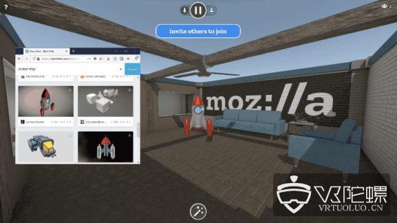 Mozilla VR社交应用Hubs更新，可在VR中添加视频、图片等内容