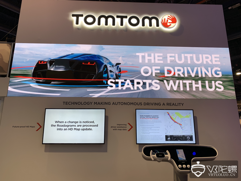 【CES2019】汽车导航公司TOMTOM使用VR演示导航软件效果