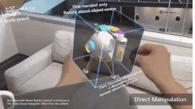 云游控股拟1.3亿元收购VR大空间方案商西瓜互娱62.3%股份；微软展示HoloLens 2实际操作视频