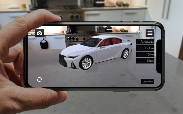 雷克萨斯为展示2021 IS新车型推出AR应用，用户可在虚拟环境查看新车