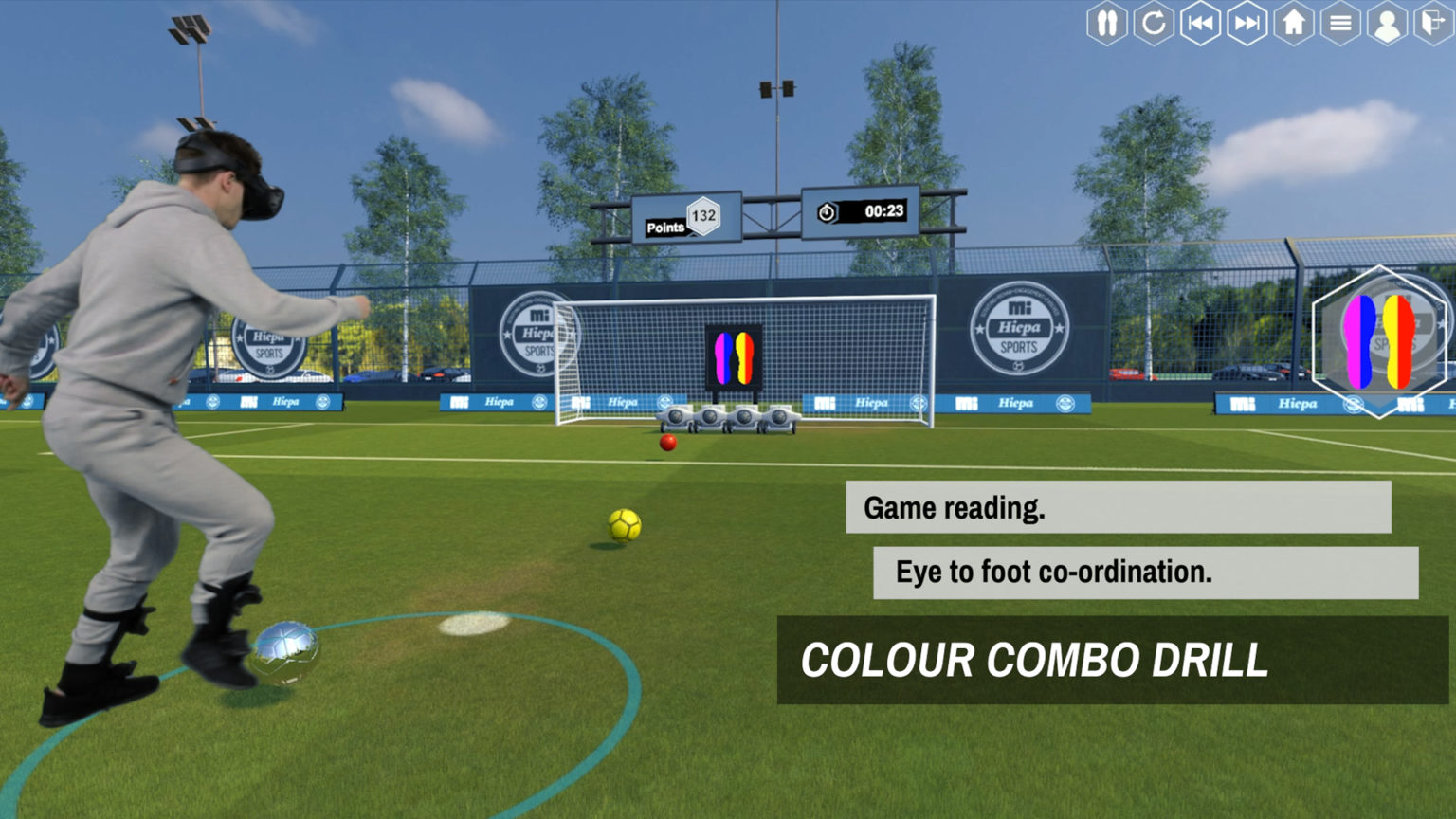 VR电竞，足球训练