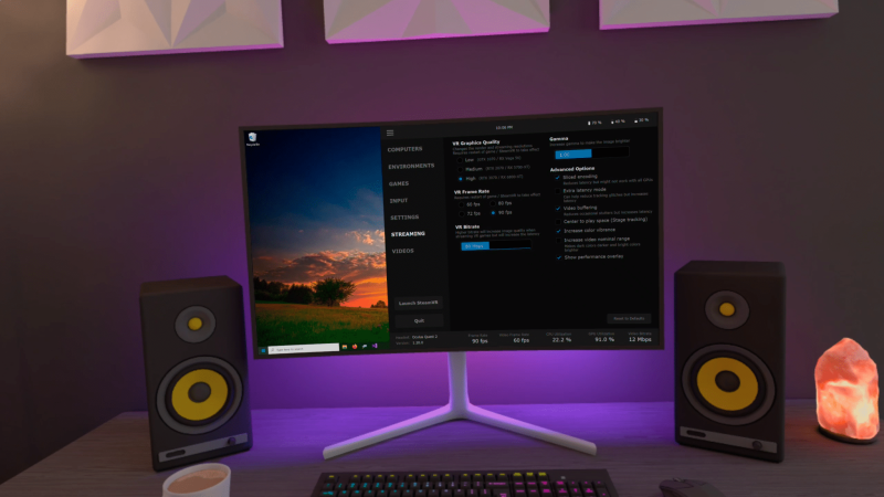 《Virtual Desktop》推出支持120Hz刷新率Beta版本