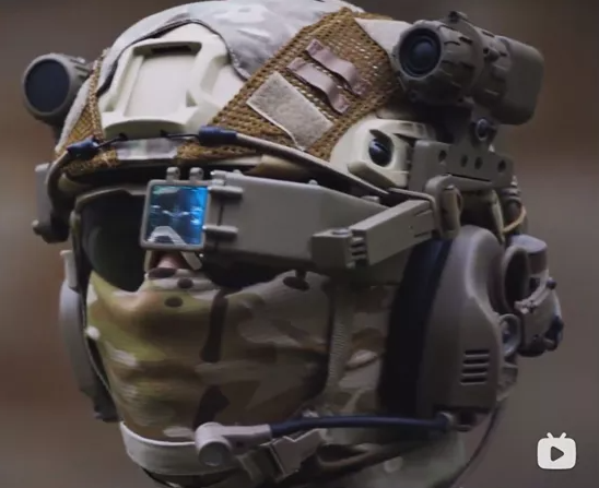 中国防务公司红隼已自主开发出ice20单兵ar战术头显双目系统采用衍射