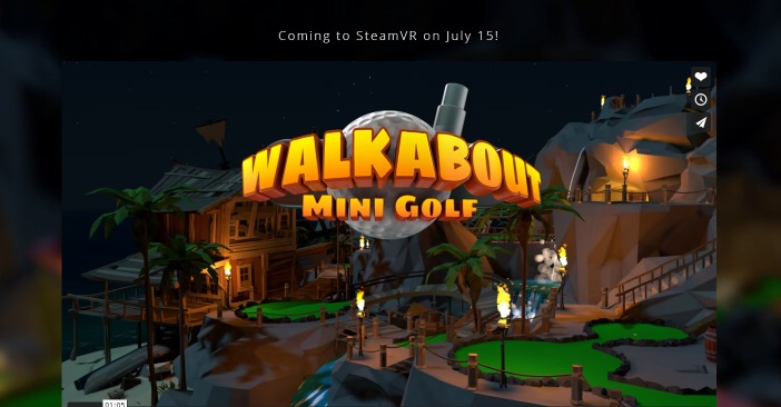 VR迷你高尔夫游戏《Walkabout Mini Golf》将于7月15日在Steam发布