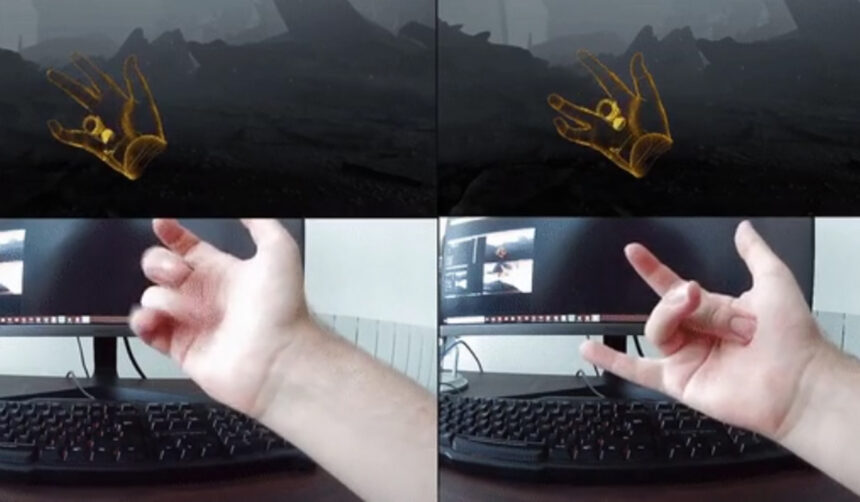 开发者尝试在SteamVR上通过Myo腕带进行手指追踪