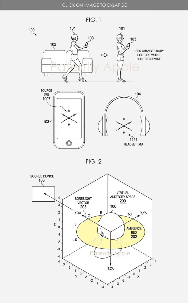 苹果多项空间音频专利曝光，可追踪用户头部运动以提供沉浸式音频