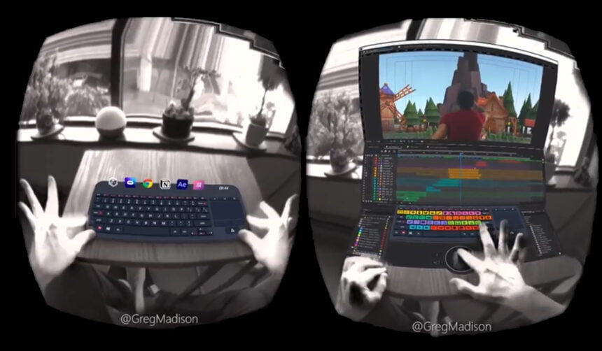 Unity开发者Greg Madison展示元宇宙“半虚拟计算机”