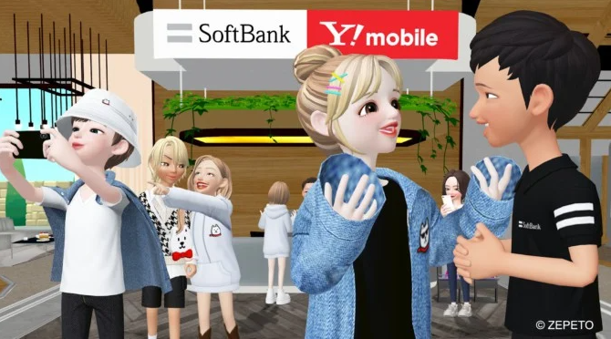 软银在虚拟形象应用《ZEPETO》中开设虚拟移动运营商店铺