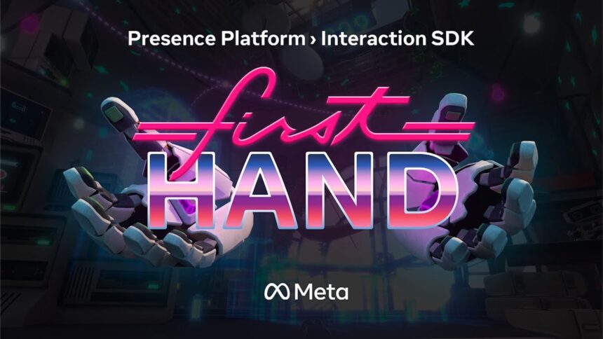 Meta推出演示程序《First Hand》，里面包含多种手势追踪交互场景