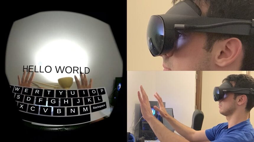 开发人员展示VR另类输入法，可实现用眼睛打字