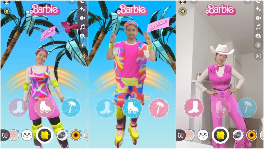 为宣传电影《芭比》，华纳与Snapchat合作推出AR广告活动