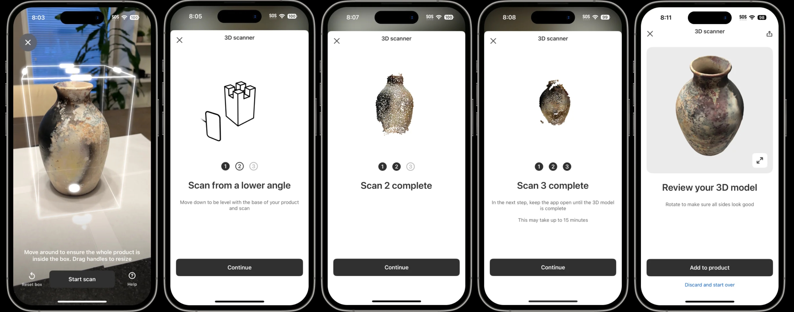电商平台Shopify宣布集成苹果iOS 17物体捕捉功能，为商家创建AR 3D数字资产