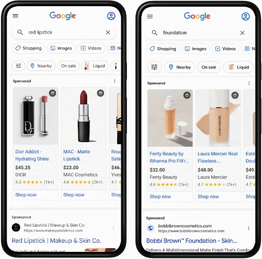谷歌宣布推出AR美容广告服务，消费者可在购物标签、搜索和谷歌图片上查看广告