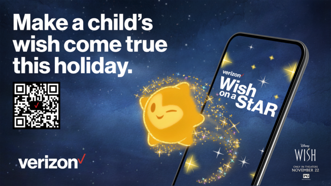 为庆祝迪士尼《星愿》上映，Verizon与Toys for Tots合作推出慈善互动AR体验