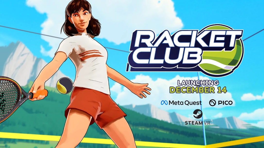 VR体育游戏《Racket Club》将于12月14日发售，并支持MR模式