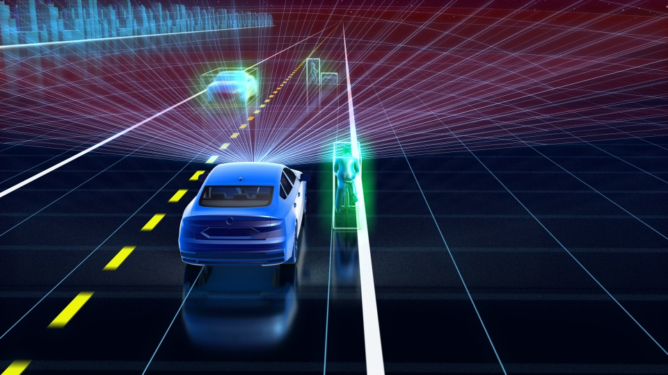 新汽车AR显示器研究：通过3D 4K全息投影为驾驶员识别视野之外障碍物