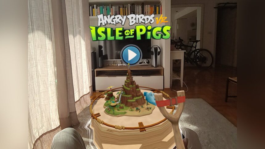《愤怒的小鸟VR：猪之岛》将为Quest、PICO头显更新MR模式