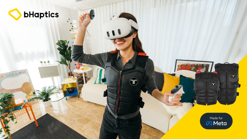bHaptics宣布TactSuit系列VR触觉背心已获得Meta官方认证