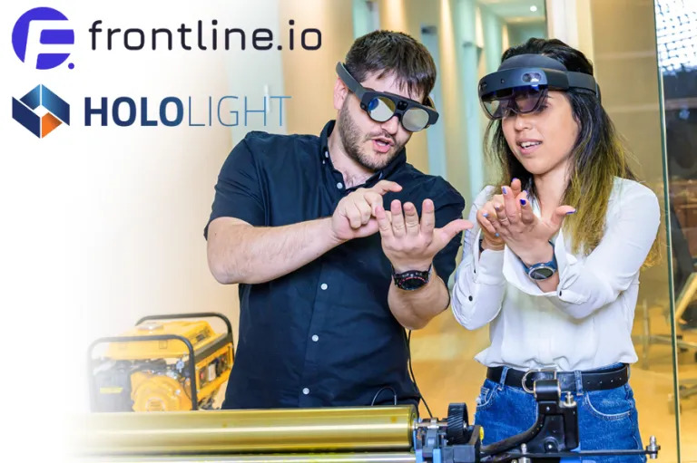 frontline.io与Hololight建立战略合作，将XR流作为减轻运营负担的工具