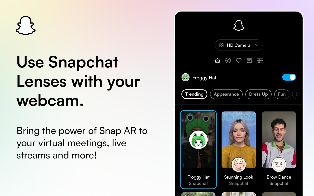 Snapchat AR相机上线Chrome商店