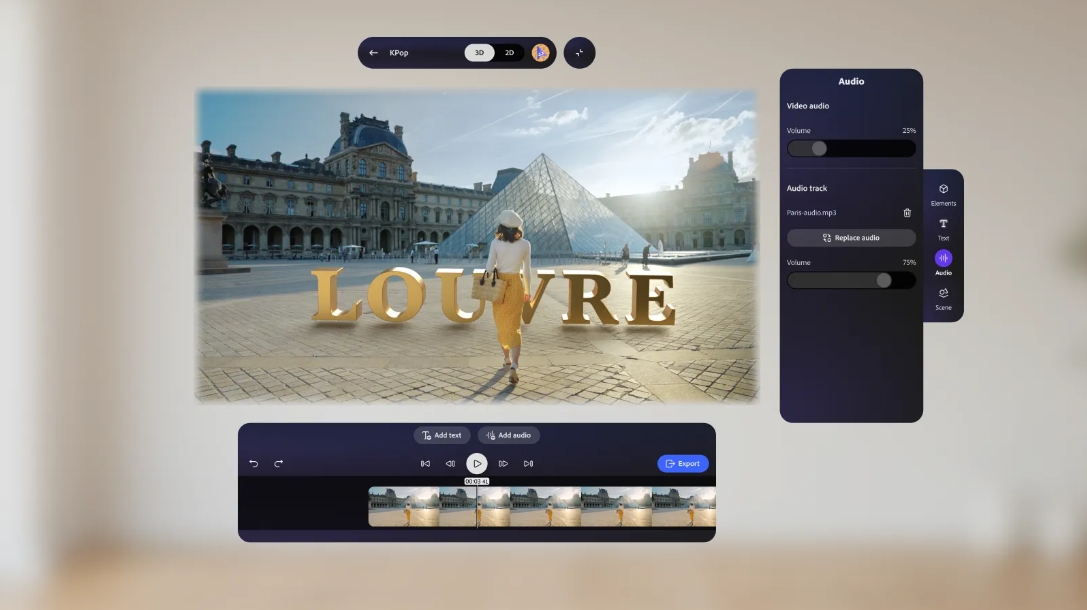 Adobe Project Pulsar为三星Galaxy XR提供3D视频编辑功能