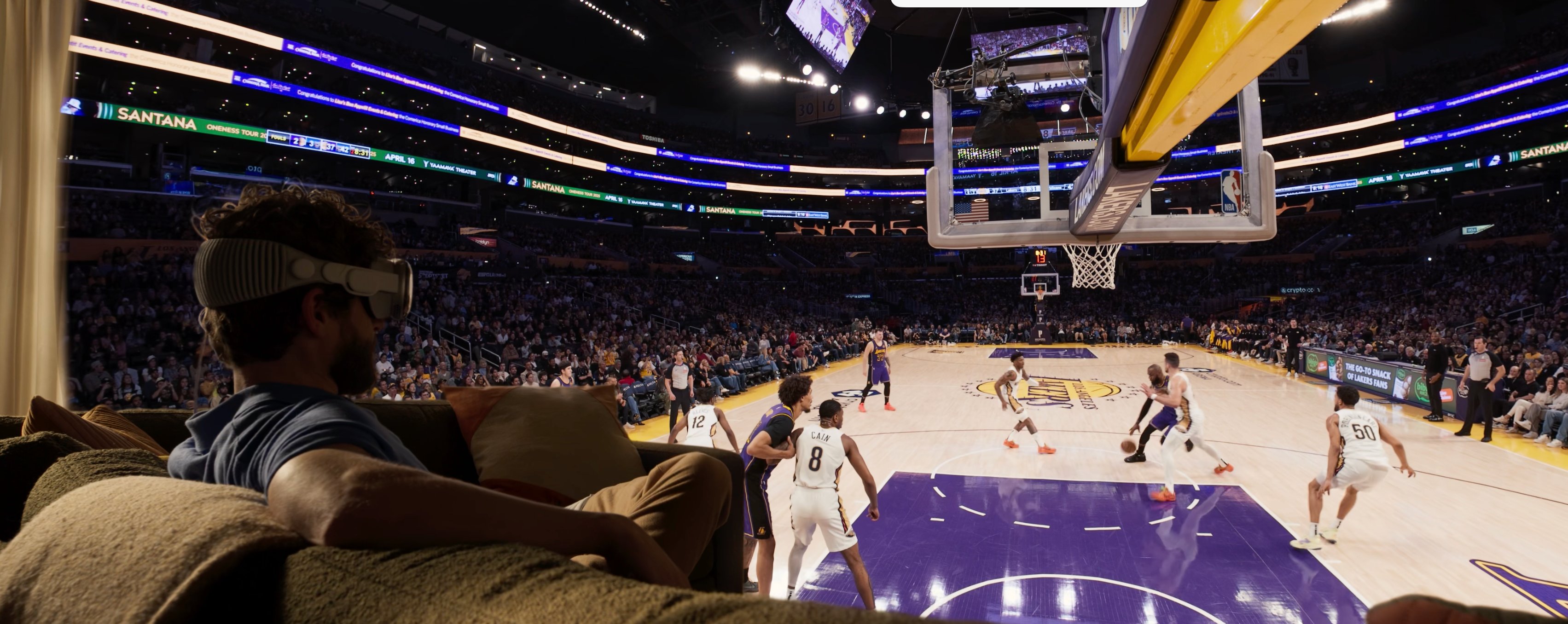 苹果Vision Pro“重做”NBA VR直播观赛体验