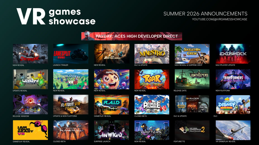 VR Games Showcase资讯汇总：33款VR游戏预告片、DLC等情报公布